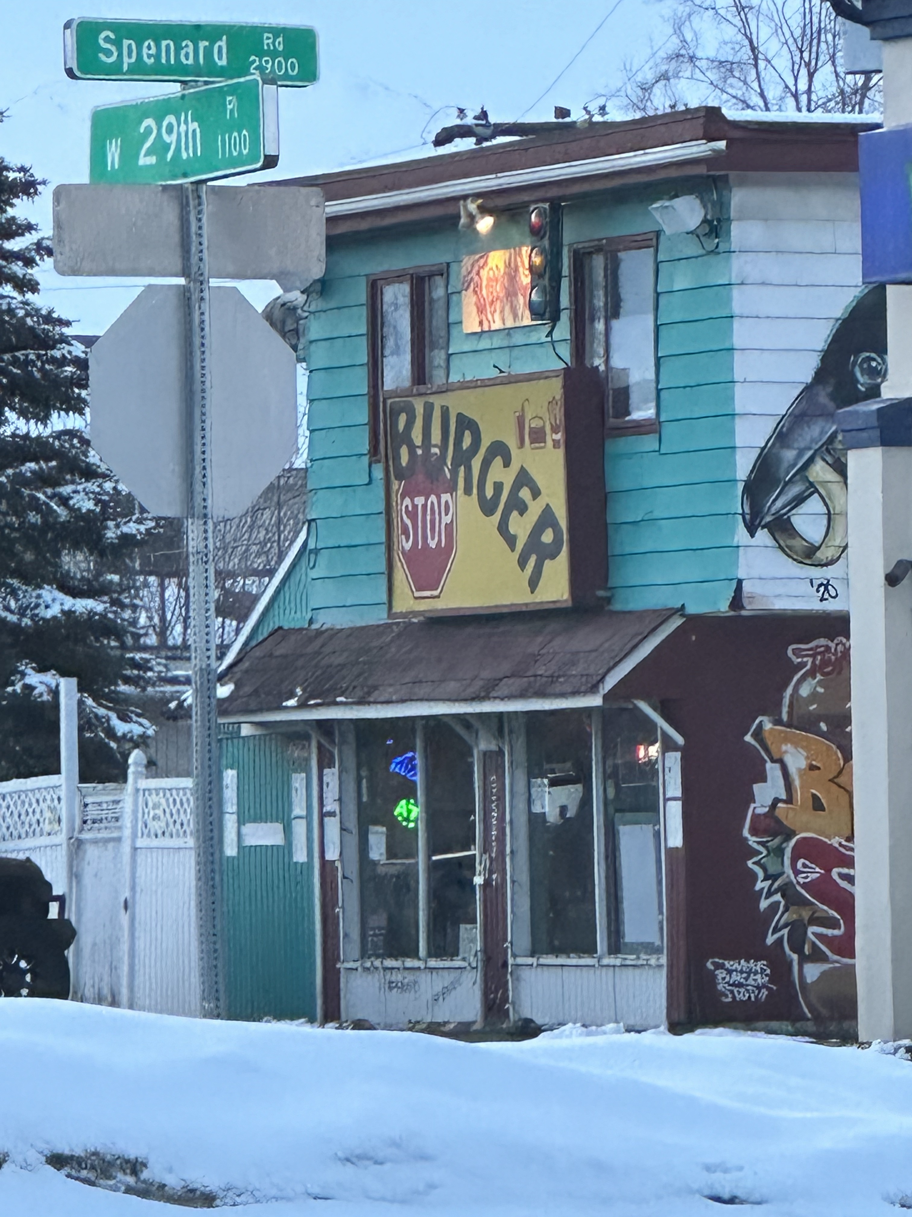 a burger stop