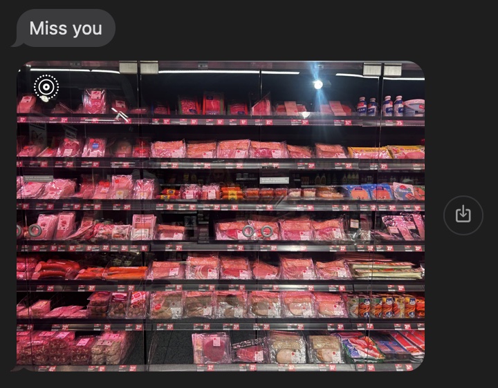 meat on display